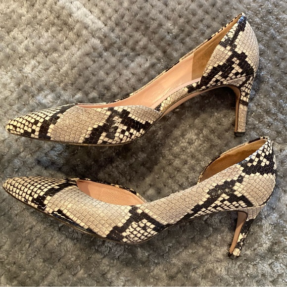 J. Crew Lucie pumps in snake-embossed leather NEED REPAIR - Picture 3 of 8